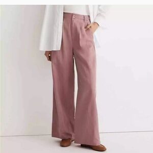 Madewell The Harlow Wide Leg Pants Womens Size 4 in Wild Rose